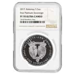 2017 Alderney Platinum 5 Sovereign NGC PF 70 UCAM