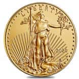 2020-W 1 oz $50 Burnished Gold American Eagle NGC MS 70 FDOI