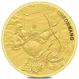 2022 1 oz South Korea Gold Chiwoo Cheonwang Medal BU