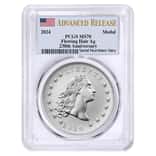 2024 1 oz Flowing Hair Silver Medal 230th Ann. PCGS MS 70 AR