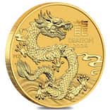 2024 1 oz Gold Lunar Dragon BU Australia Perth Mint