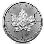 2024 1 oz Platinum Canadian Maple Leaf $50 Coin BU