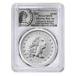 2024 230 Privy 1 oz Flowing Hair Silver Medal PCGS MS 70 AR (Flowing Hair)