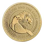 2024 Great Britain 1 oz The British Lion & American Eagle Gold Coin BU