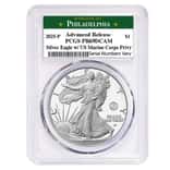 2025-P Marine Corps Privy 1 oz Proof Silver American Eagle PCGS PF 69 AR Philadelphia