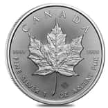 Silver at Spot - 2025 1 oz Canadian Silver Maple Leaf Coin BU