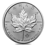 2025 1 oz Platinum Canadian Maple Leaf $50 Coin BU