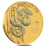 2025 2 oz Gold Lunar Snake BU Australian Perth Mint