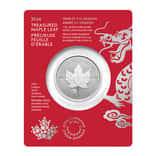 2024 Canada 1 oz Treasured Silver Maple Leaf Dragon Privy Coin First Strikes