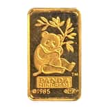 1 Gram Credit Suisse MTB Panda Gold Bar .9999 Fine