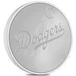 2024 New Zealand 1 oz LA Dodgers Baseball Silver Round .999 Fine