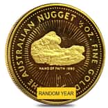 1/2 oz Australian Kangaroo/Nugget Gold Coin .9999 Fine Scruffy (Random Year)