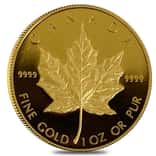 1989 1 oz Canadian Proof Gold Maple Leaf $50 Coin