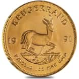 1991 South Africa 1 oz Gold Krugerrand BU
