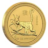 2004 1/20 oz Gold Lunar Monkey BU Australian Perth Mint Series I