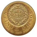 1919 Mexico 20 Pesos Gold Coin