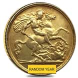 British Gold Half Sovereign Coin (Scruffy,Cleaned,Damaged)