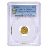 1915-S $1 Panama Pacific Exposition Comm. Gold Coin PCGS UNC Detail