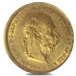 1892-1912 Austria Gold 20 Corona AGW .196 oz AU (Random Year)