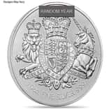 Great Britain 10 oz Royal Arms Silver Coin .999 Fine BU (Random Year)