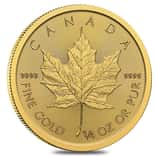 2024 1/4 oz Canadian Gold Maple Leaf $10 Coin BU (Sealed)