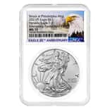 2021 (P) 1 oz Silver American Eagle NGC MS 70 ER (Eagle) Emergency Production