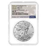 2021 (P) 1 oz Silver American Eagle NGC MS 70 ER (35th Anniv) Emergency Production