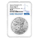 2021 (P) 1 oz Silver American Eagle NGC MS 70 ER Emergency Production