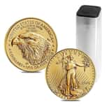Roll of 50 - 2025 1/10 oz Gold American Eagle $5 Coin BU