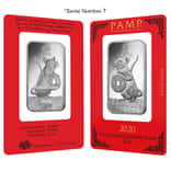1 oz PAMP Suisse Year of the Mouse / Rat Platinum Bar (In Assay) Serial #7