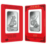 1 oz PAMP Suisse Year of the Mouse / Rat Silver Bar (In Assay)