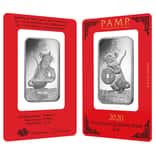 1 oz PAMP Suisse Year of the Mouse / Rat Platinum Bar (in Assay)