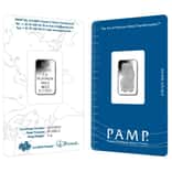 5 Gram PAMP Suisse Lady Fortuna Platinum Bar .9995 Fine (in Assay)