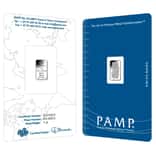 1 Gram PAMP Suisse Lady Fortuna Palladium Bar .9995 Fine (In Assay)