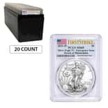 Lot of 20 - 2021 (P) 1 oz Silver American Eagle PCGS MS 69 FS Emergency Issue