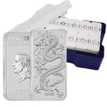 Monster Box of 200 - 2026 1 oz Silver Australian Dragon Rectangular Coin Bar $1 BU