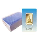 Box of 25 - 1 oz PAMP Suisse Gold Bar - Buddha (in Assay) .9999 Fine