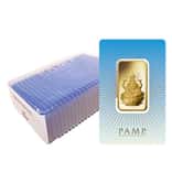 Box of 25 - 1 oz PAMP Suisse Gold Bar - Lakshmi (in Assay) .9999 Fine