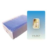 Box of 25 - 10 gram PAMP Suisse Gold Bar - Romanesque Cross (in Assay) .9999 Fine