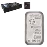 Box of 50 - 10 oz Valcambi Suisse Cast Silver Bar .999 Fine (w/Assay)