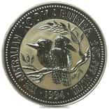 1994 2 oz Silver Australian Kookaburra Perth Mint .999 Fine BU