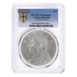 China "Fat Man" Shih Kai Silver Dollar PCGS Genuine (Random Year)