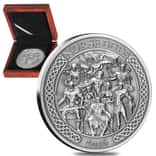 2016 Cook Islands 5 oz Silver The Norse Gods Ultra High Relief Antiqued 