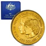 1981 Australia $200 Royal Wedding Gold Coin BU AGW .2948 oz