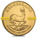 1 oz South African Krugerrand Gold Coin BU (Random Year)