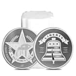 Roll of 20 - 1 oz Asahi Liberty Bell Silver Round .999 Fine