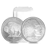 Tube of 20 - 1 oz Buffalo Silver Round .999 Fine (Roll, Lot of 20)