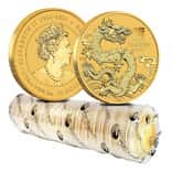 Lot of 20 - 2024 1/10 oz Gold Lunar Dragon BU Australia Perth Mint