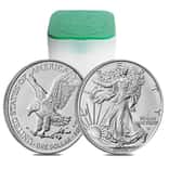 Roll of 20 - 2025 Eagle Privy 1 oz Silver American Eagle $1 Coin BU