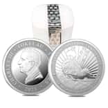 Tube of 25 - 2025 Tokelau 1 oz Kiwi Untamed Landscapes Silver Coin BU
